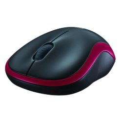 Logitech M185 Wireless Mouse, Optical Tracking, Nano Usb Receiver, Red (Mac, PC)
